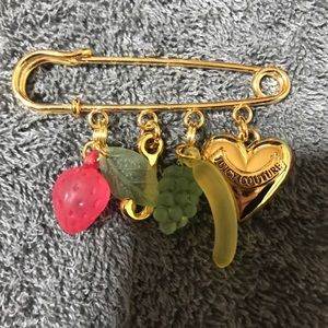 New Juicy Couture fruitful pin / brooch bundle of 2